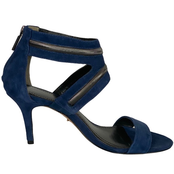 Pour La Victoire Belz Suede Dress Heels Sandals - Picture 8 of 16